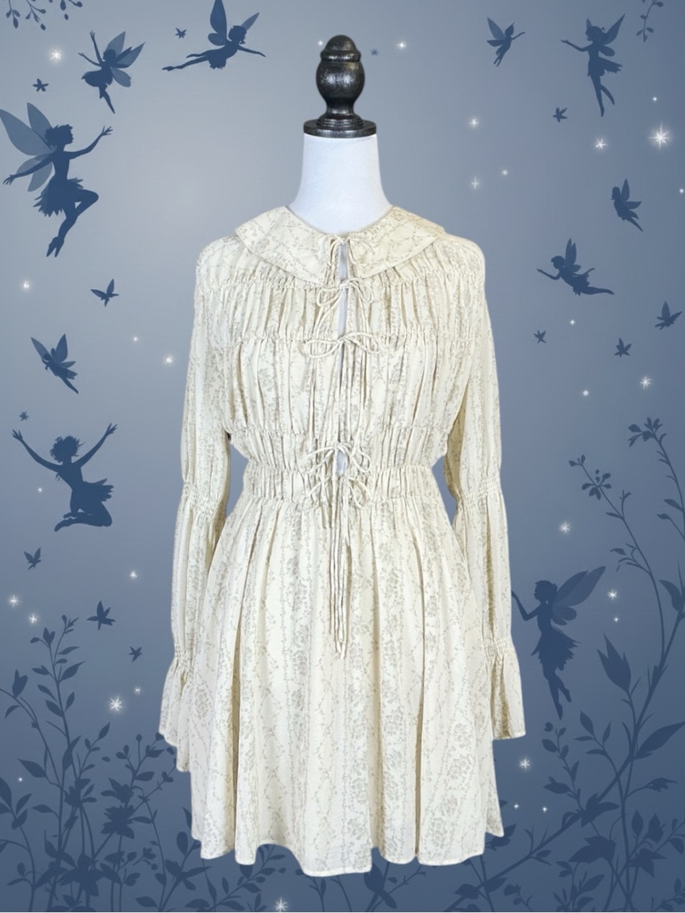 Urban Outfitters Kimchi Blue NWT Fairycore Cottagecore Dollette Prairie Dress M